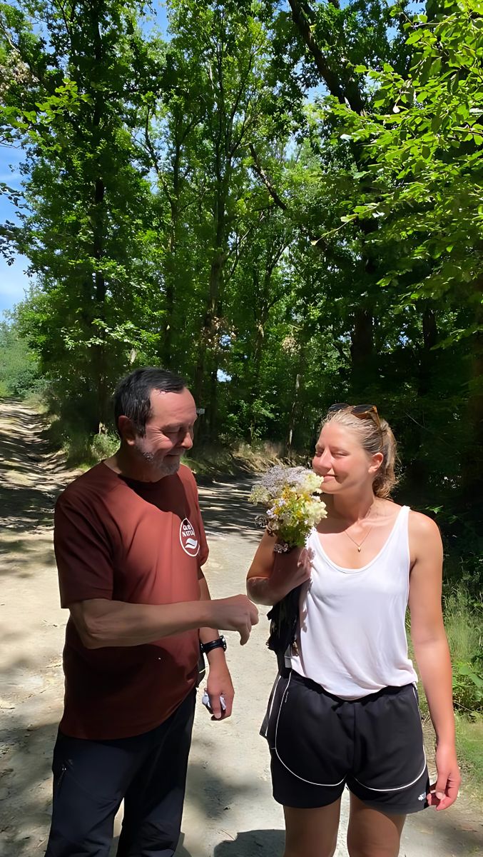 Moment de partage en randonnée