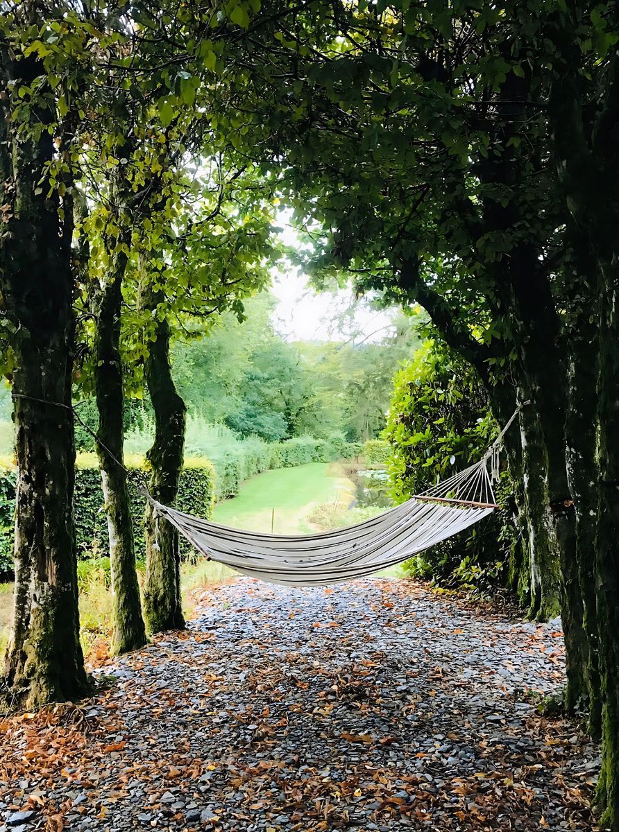 Hamac entre les arbres du parc